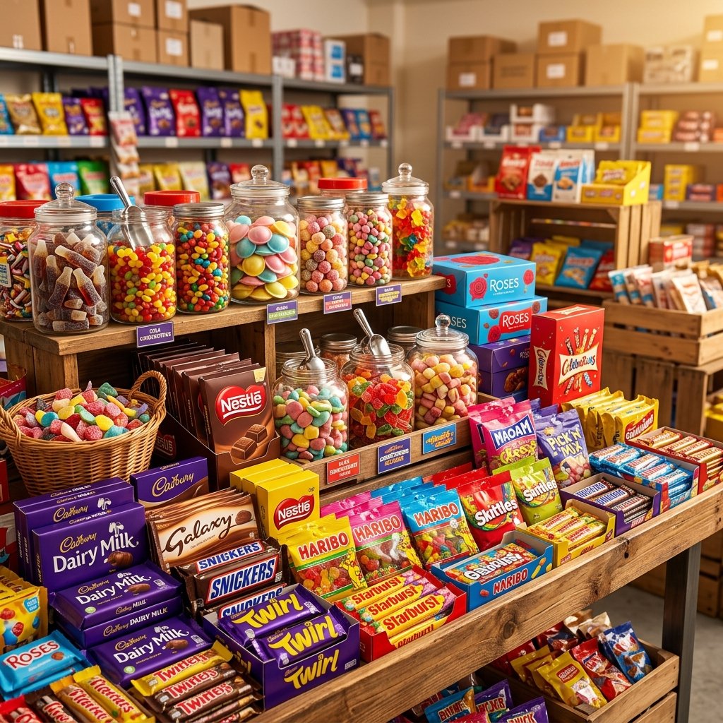 Confectionery sweets and chocolate products