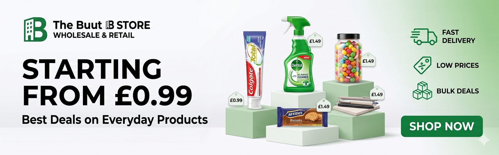 Buut B Store wholesale and retail hook banner