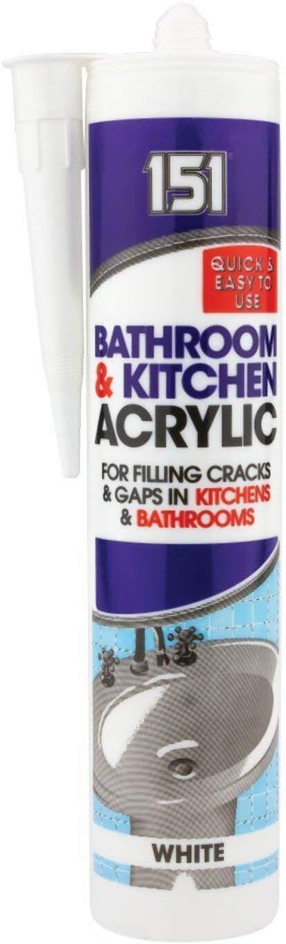 151 Bathroom & Kitchen Acrylic Sealant 450g - Pack of 12