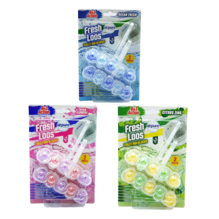Airpure Fresh Loos 6 in 1 Toilet Rim Block