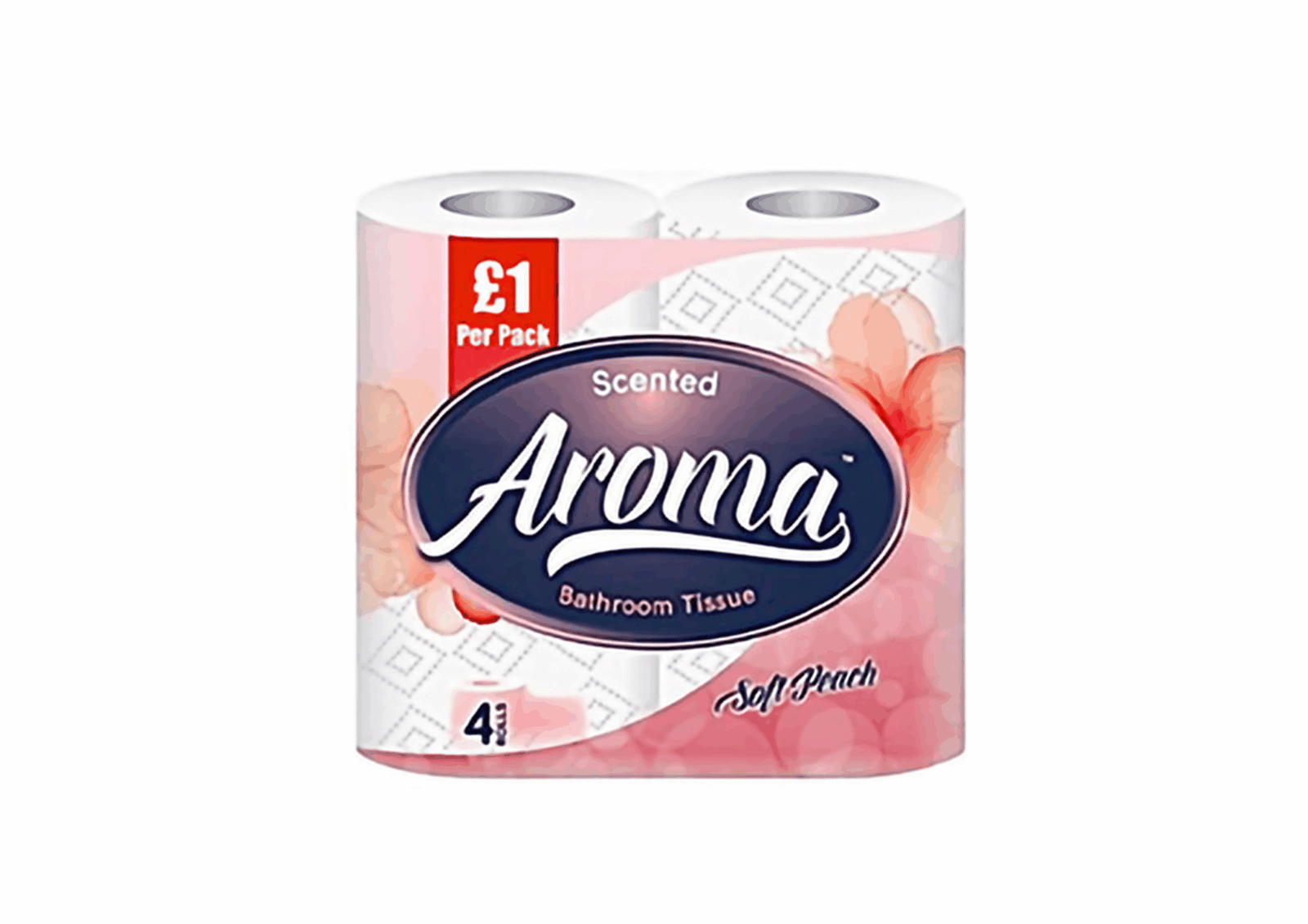 Aroma Scented Soft Peach Toilet Tissues 4 Pack PMP 1 - Pack of 10
