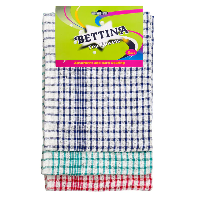 Bettina Cotton Tea Towels 3 Pack