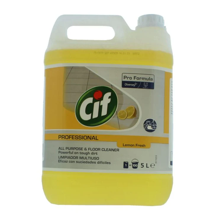 CIF Professional All Purpose & Floor Cleaner Lemon Fresh 5L
