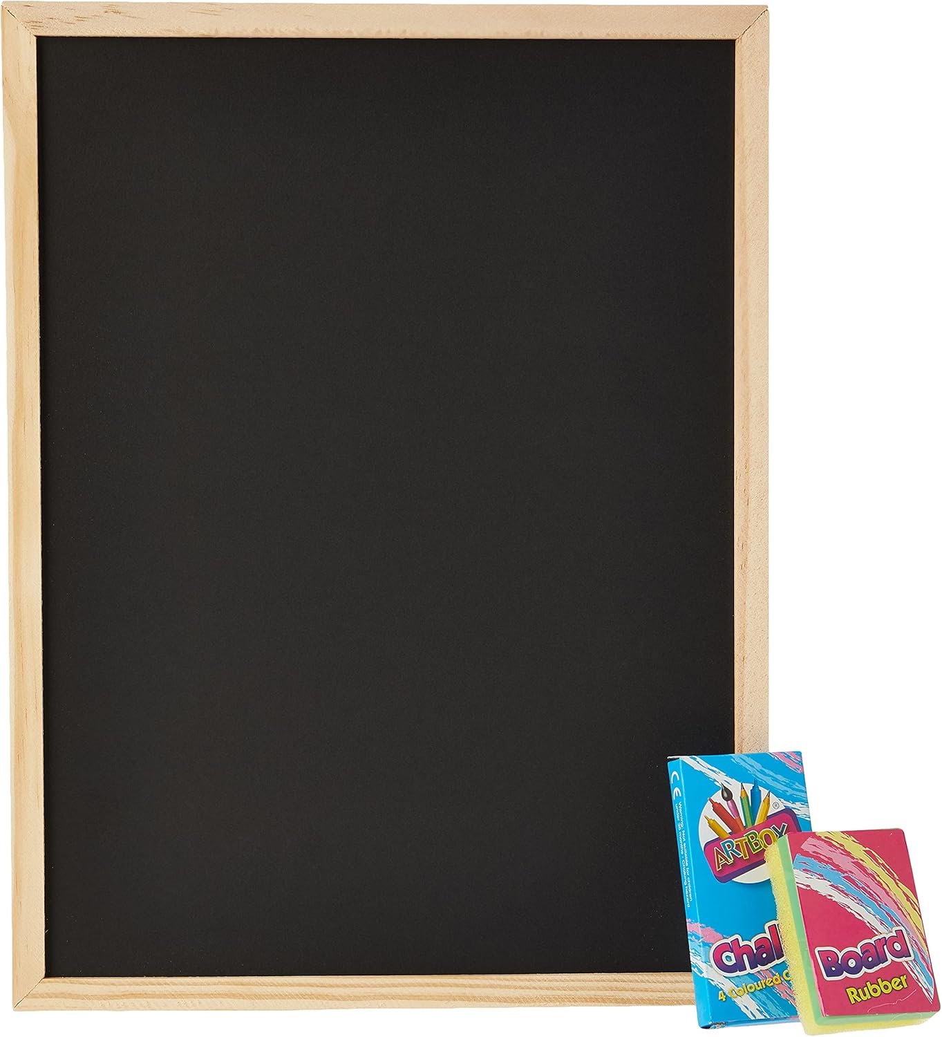 Chalk Board, Eraser & Chalk Set - Image 2