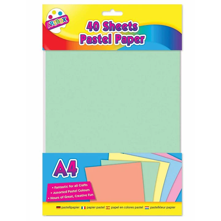 Artbox A4 Pastel Card 40 Sheets