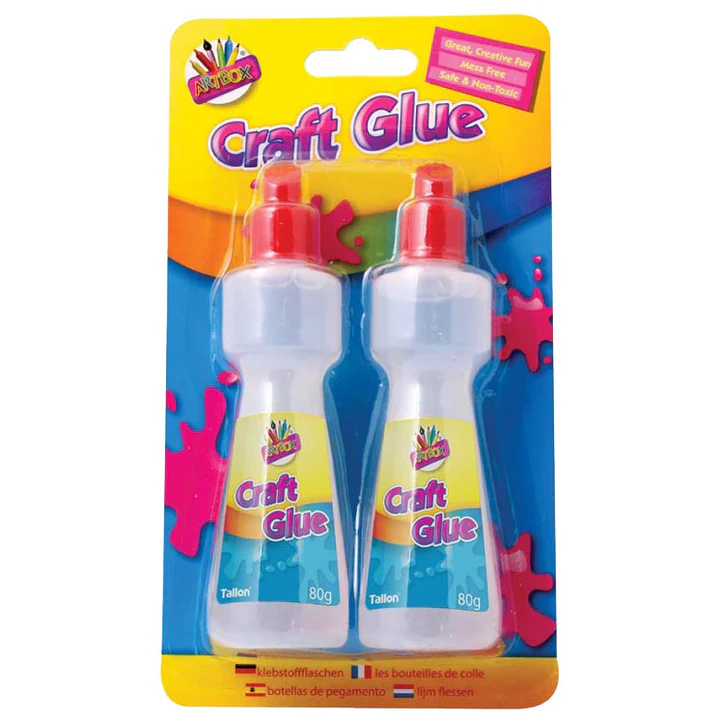 Artbox Craft Glue Applicator Bottles 80ml Twin Pack