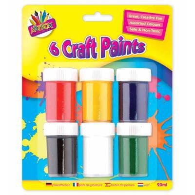 Artbox Craft Paint Pots 6 x 20ml Pack