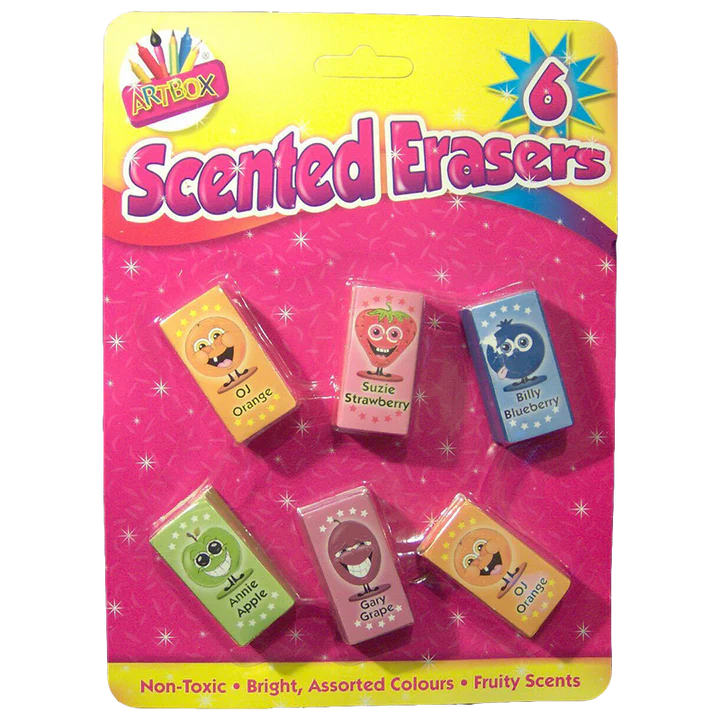 Artbox Fruity Scented Erasers 6 Pack