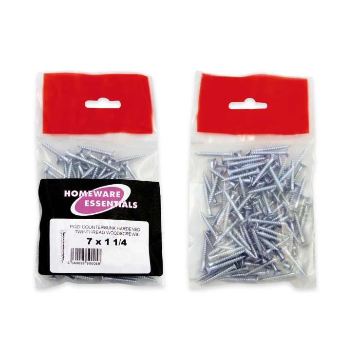 Twinthread Wood Screws 7*1  1/4
